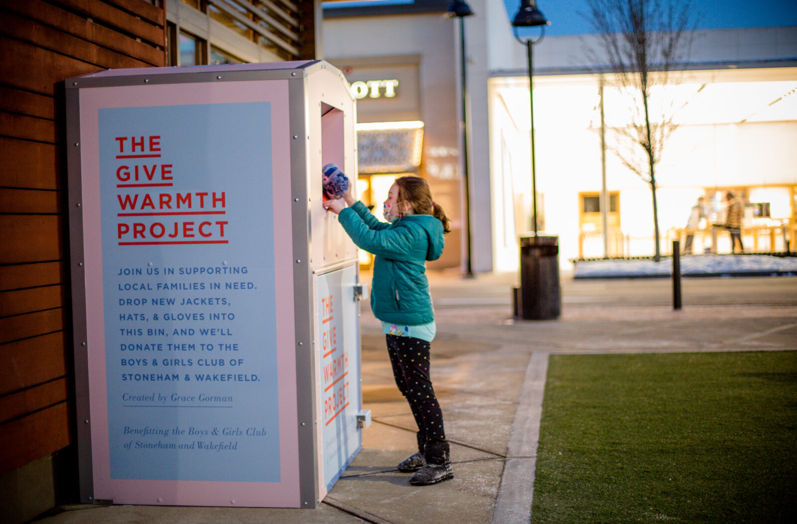 Local teen launches The Give Warmth Project at MarketStreet Lynnfield
